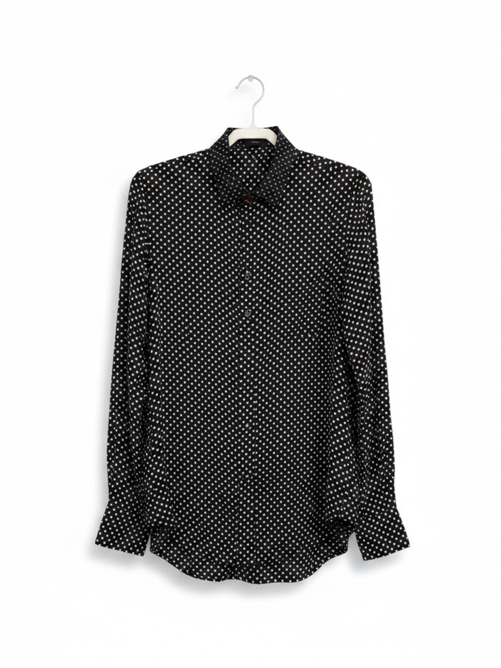 JOSEPH Silk Button Down Polka Dot Print Blouse Size 10